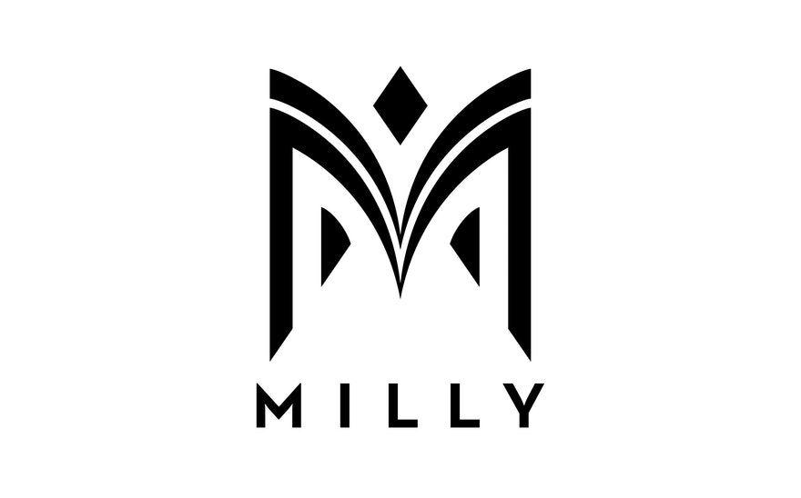 M Brand Logo - Milly — Pentagram