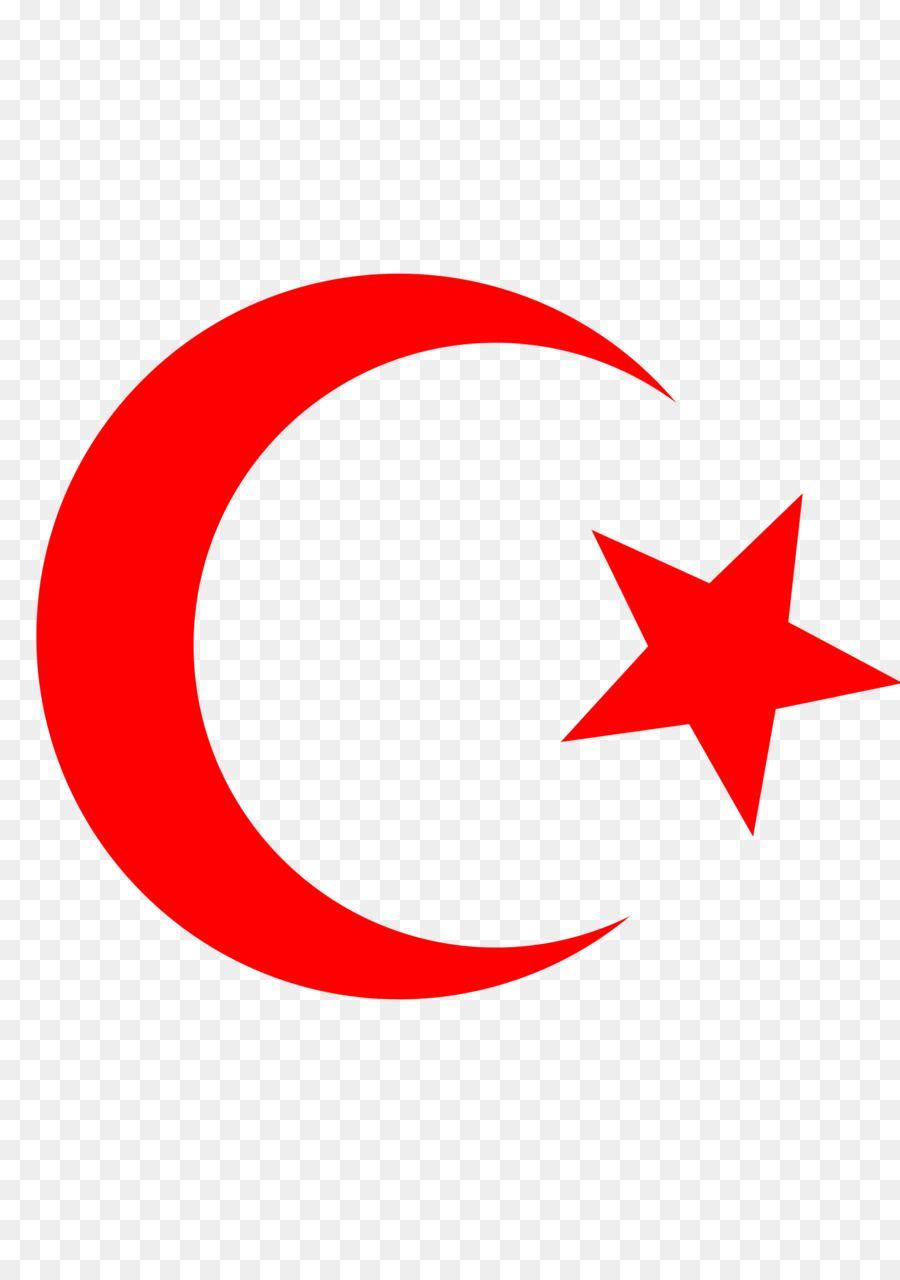 Red Crescent Moon Logo - Star and crescent Moon Symbol Clip art png download