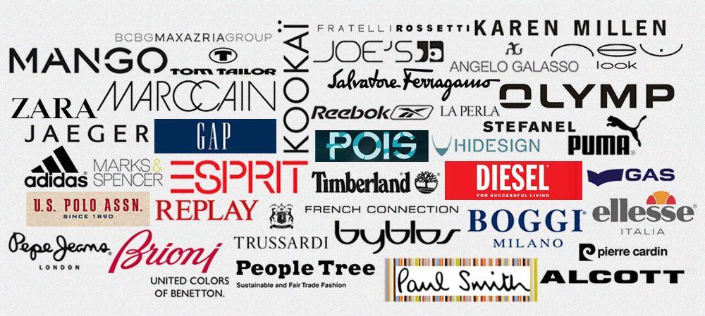 Fashion Clothing Brand Logo - Fashion labels logos