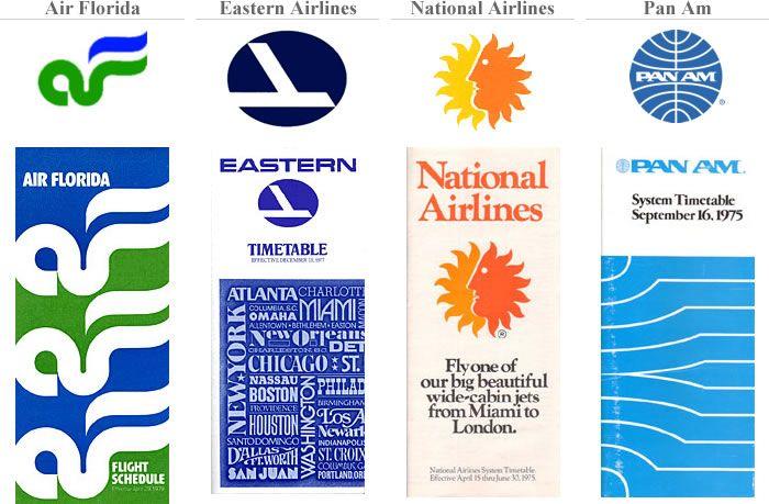 National Airlines Logo - Miami Based Airline Logos & Collateral - OnePegGenius