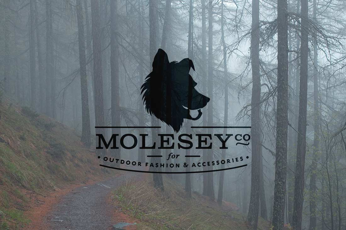 Outdoor Clothing Brands Logo - MoleseyCo Clothing Brand Logo and Identity Design