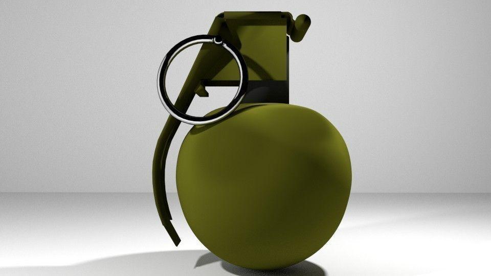 2 Hands -On Sphere Logo - 3D Hand Grenade Fragmentation sphere shape