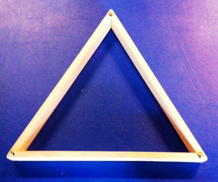 Ball and Blue Triangle Logo - Wooden Pool Ball Triangle - Fits 1 3/4 Inch (44.4mm) Ball Set | Home ...