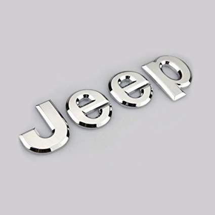 Google Chrome Silver Logo - Aurnoc 2pc Jeep Logo Chrome Badge Decal Emblem Sticker
