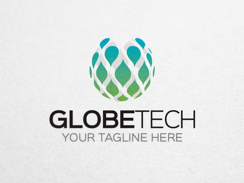 Global Logo - Global Logo - Globe Tech Logo - Graphic Pick