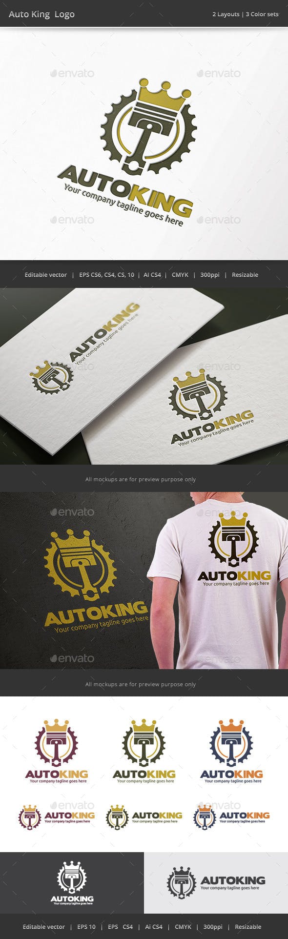 Auto King Logo - Auto King Piston Logo