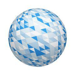Ball and Blue Triangle Logo - Polygon And Royalty Free Image, Vectors