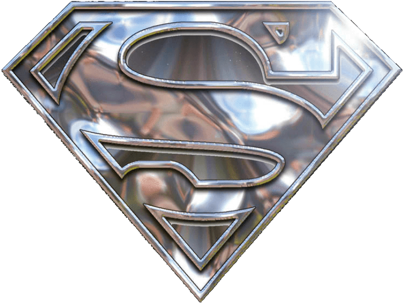 Google Chrome Silver Logo - Silver Chrome Superman Logo.png