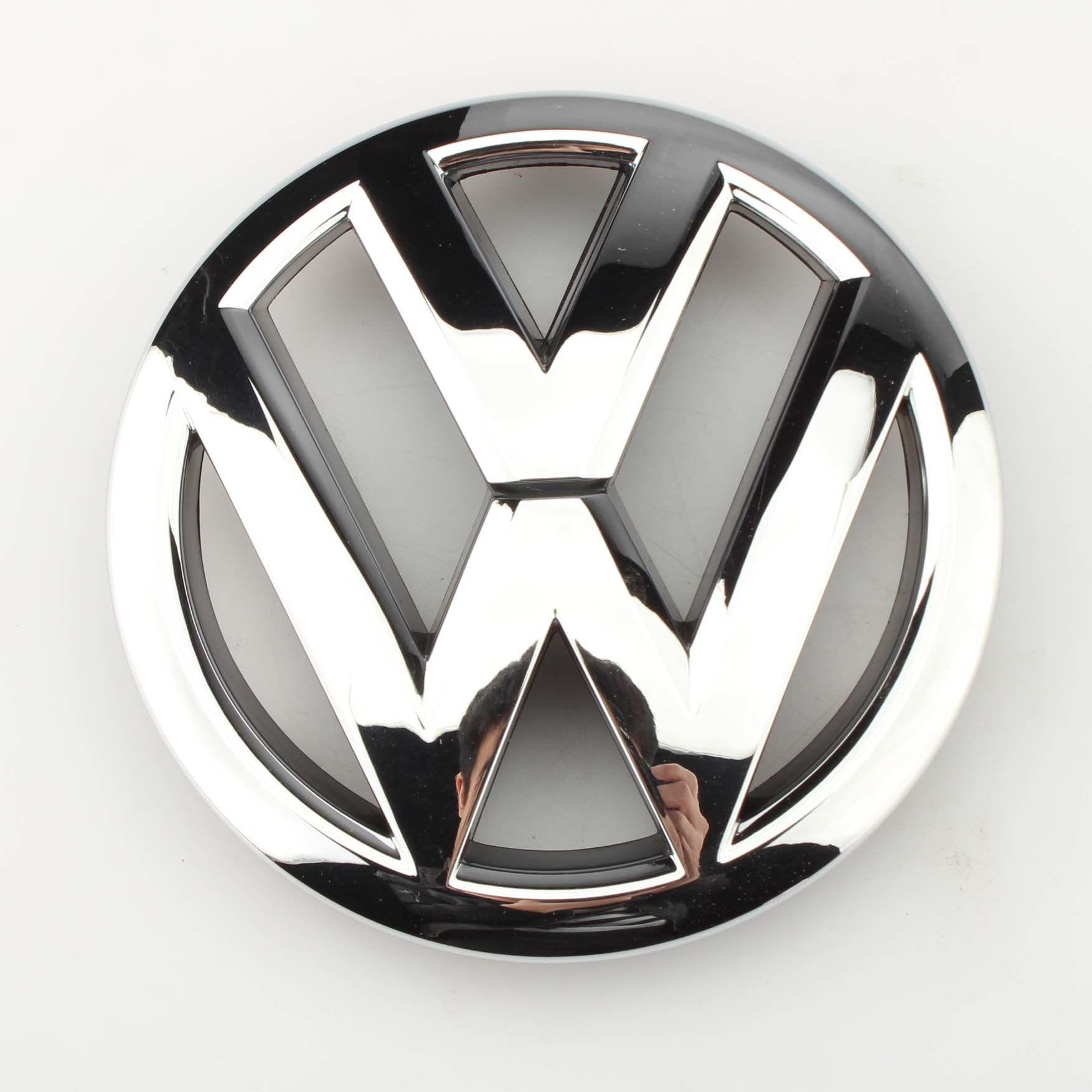 Google Chrome Silver Logo - 1x OEM Front Grille Grill Emblem Chrome Silver VW Logo Badge for VW ...
