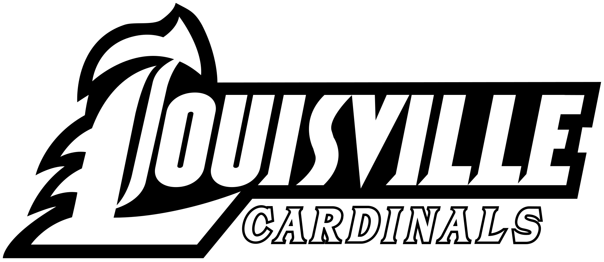 University of Louisville Cardinals Logo - File:Louisville Cardinals text logo.svg - Wikimedia Commons