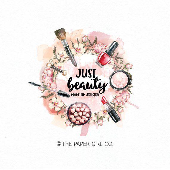 Beauty Logo - make-up logo beauty logo cosmetics logo makeup artist logo stylist logo  premade logo design beauty accessories logo lipstick logo blush logo