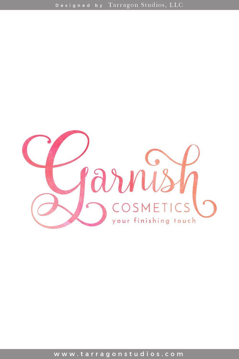 Cosmetic Brand Logo - Brand Identity - Garnish Cosmetics, LLC