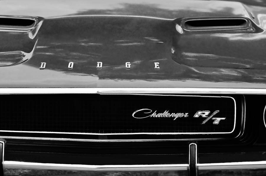 Dodge Challenger Logo - 1970 Dodge Challenger Rt Convertible Grille Emblem Photograph by ...