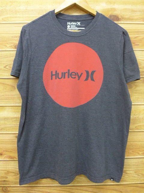 Old Hurley Logo - RUSHOUT: Old clothes T-shirt Harley HURLEY logo strong gray marbled ...