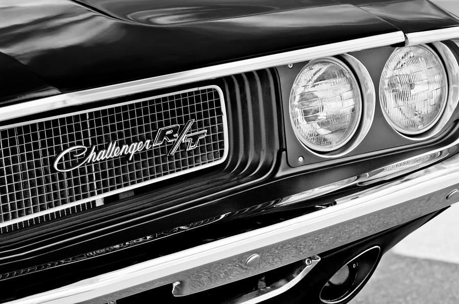 Dodge Grill Logo - Dodge Challenger Rt Grille Emblem Photograph by Jill Reger