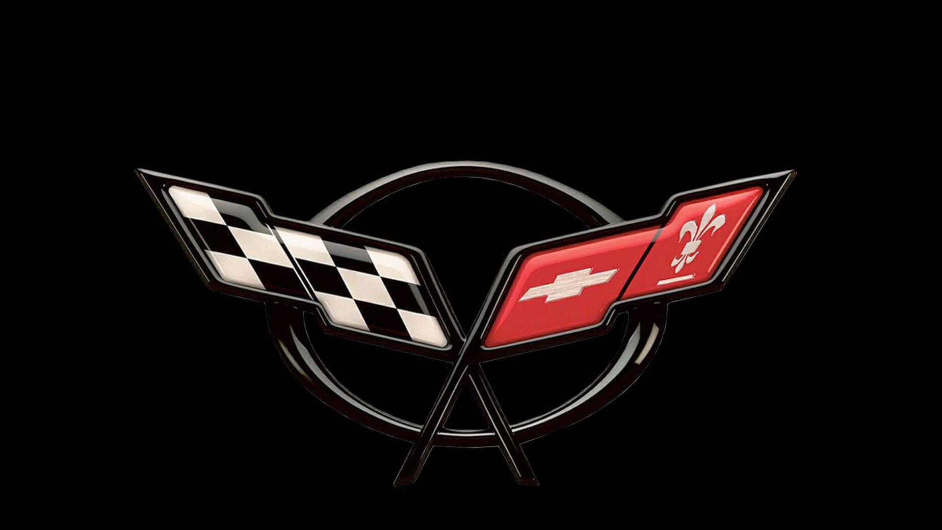 White Corvette Logo - Corvette Logo Wallpaper