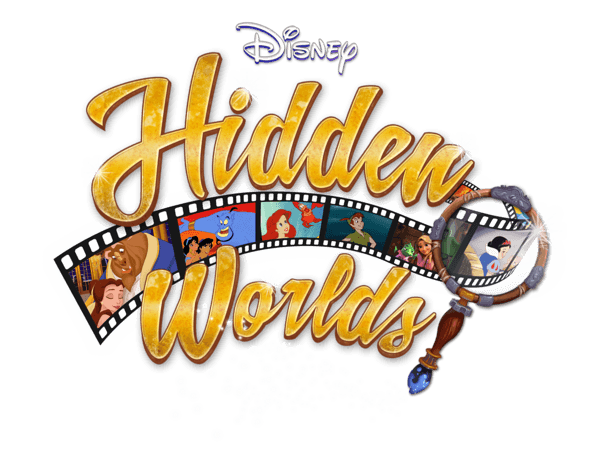 Disny Hidden in Logo - Explore Beauty & the Beast, Tangled, and Aladdin in the Hidden