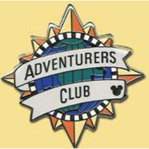Disny Hidden in Logo - Disney Hidden Mickey Pin - Retro Collection - Adventurers Club Logo