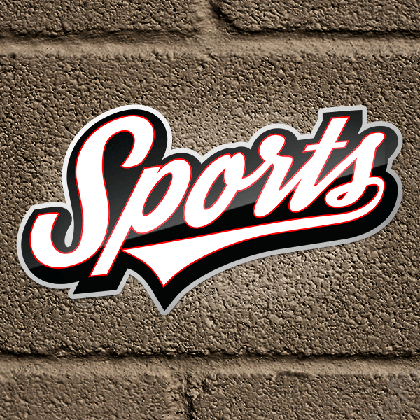 Generic Sports Logo - Funny Generic Sports! Sticker Logo – TFN