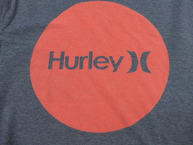 Old Hurley Logo - RUSHOUT: Old clothes T-shirt Harley HURLEY logo strong gray marbled ...