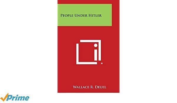 Red Square White R Logo - People Under Hitler: Amazon.co.uk: Wallace R Deuel: 9781494103408: Books