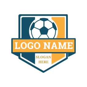Black and Yellow Soccer Logo - 45+ Free Football Logo Designs | DesignEvo Logo Maker