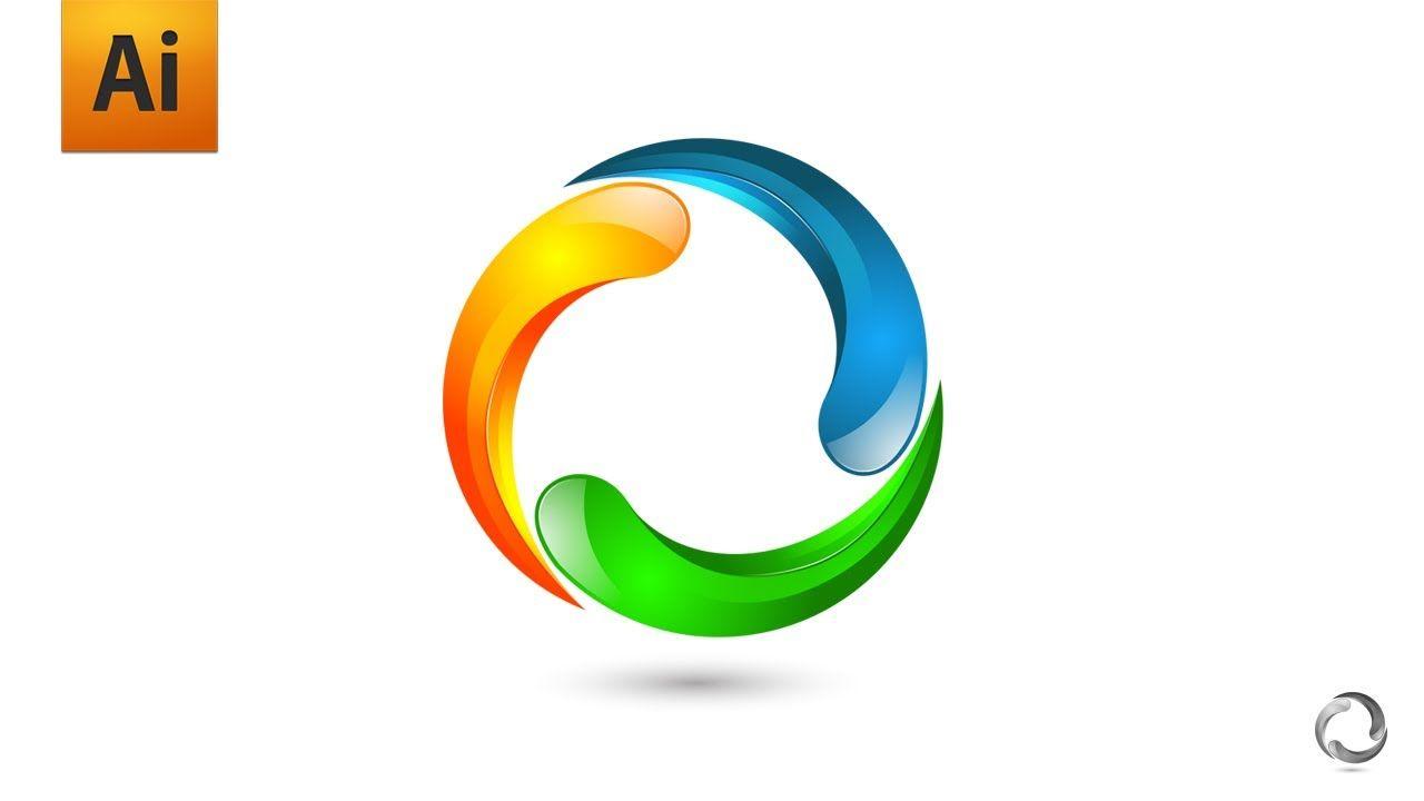 Garphic Logo - Adobe Illustrator Tutorial - Abstract Colored Logo / Graphics Design ...
