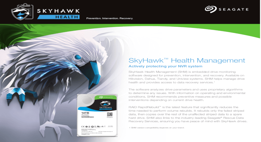 Skyhawk Bird Logo - Seagate launches popular new feature with SkyHawk Health Management