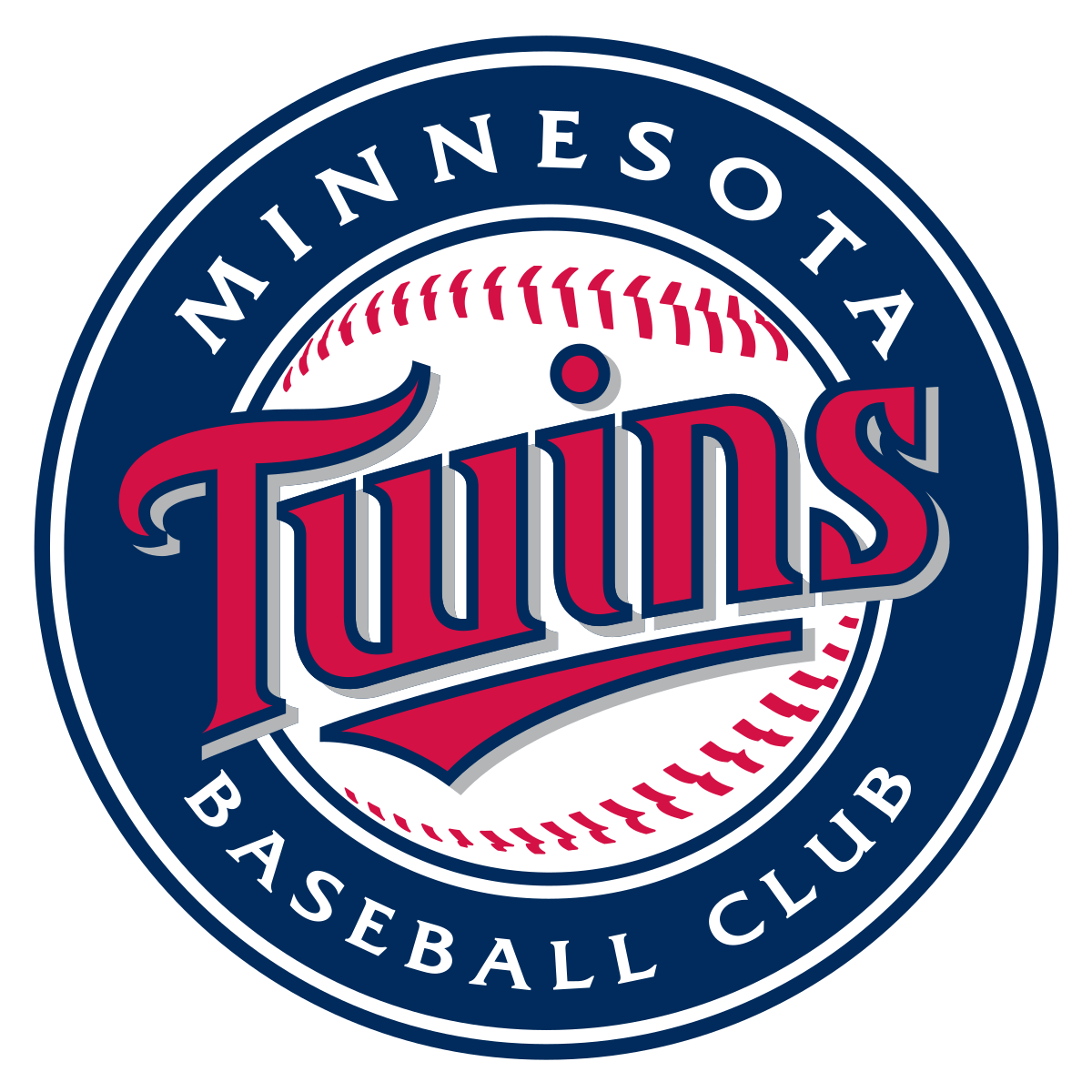 Black and White University of Minnesota Twin Cities Logo - Minnesota Twins