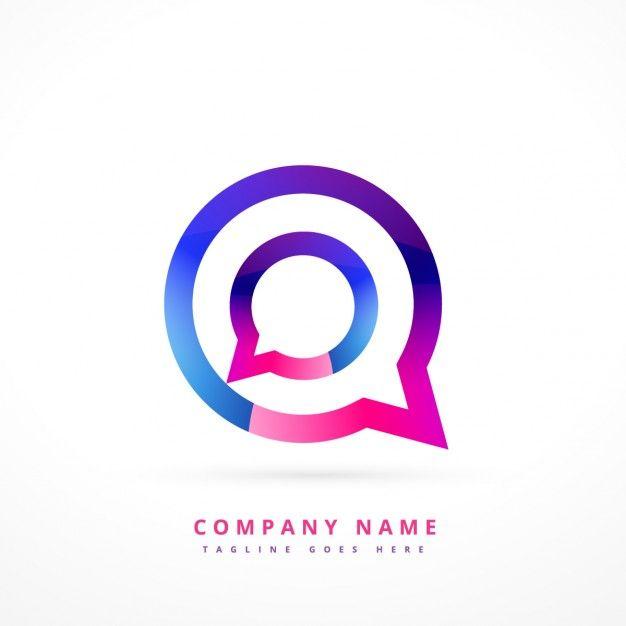 Uso Logo - Colorful logo of chat Vector | Free Download