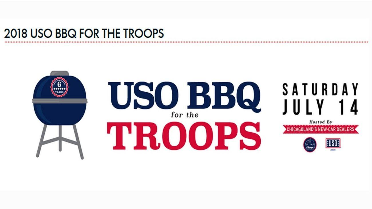 Uso Logo - USO BBQ for the troops