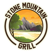 Stone Mountain Logo - Stone Mountain Grill. Pull up a chair, relax & stay awhile
