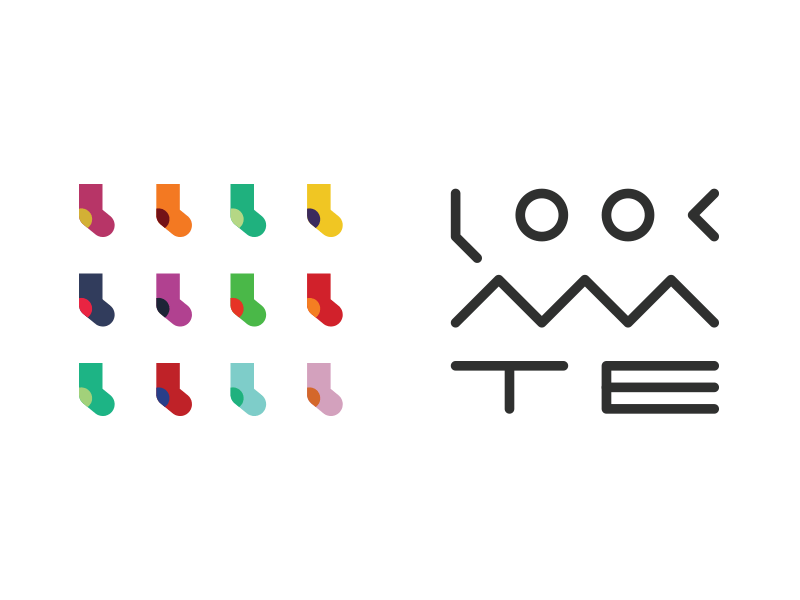 Socks Company Logo - Look Mate Socks by Ara Aslanyan | Dribbble | Dribbble