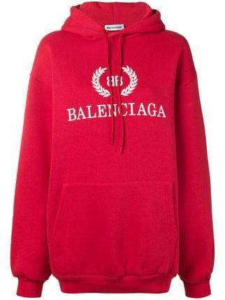 Red Bb Logo - Balenciaga BB logo hoodie $895 - Shop SS19 Online - Fast Delivery, Price