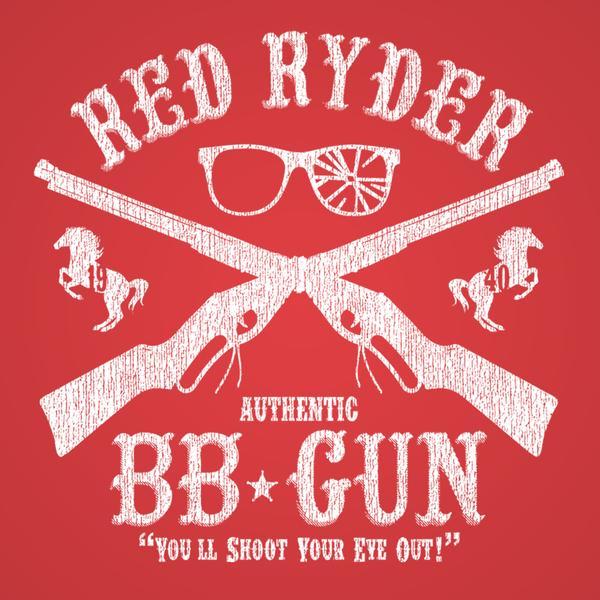 Red Bb Logo - Red Ryder Bb Gun Men's T-Shirt | Donkey Tees