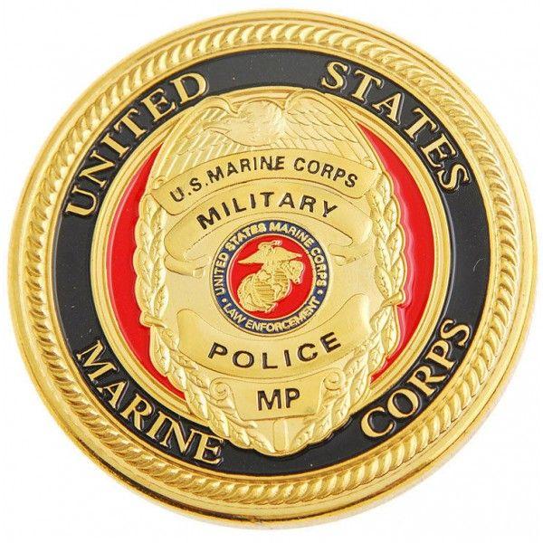 USMC MP Logo - USMC Military Police Challenge Coin - Rogaloff Militaria