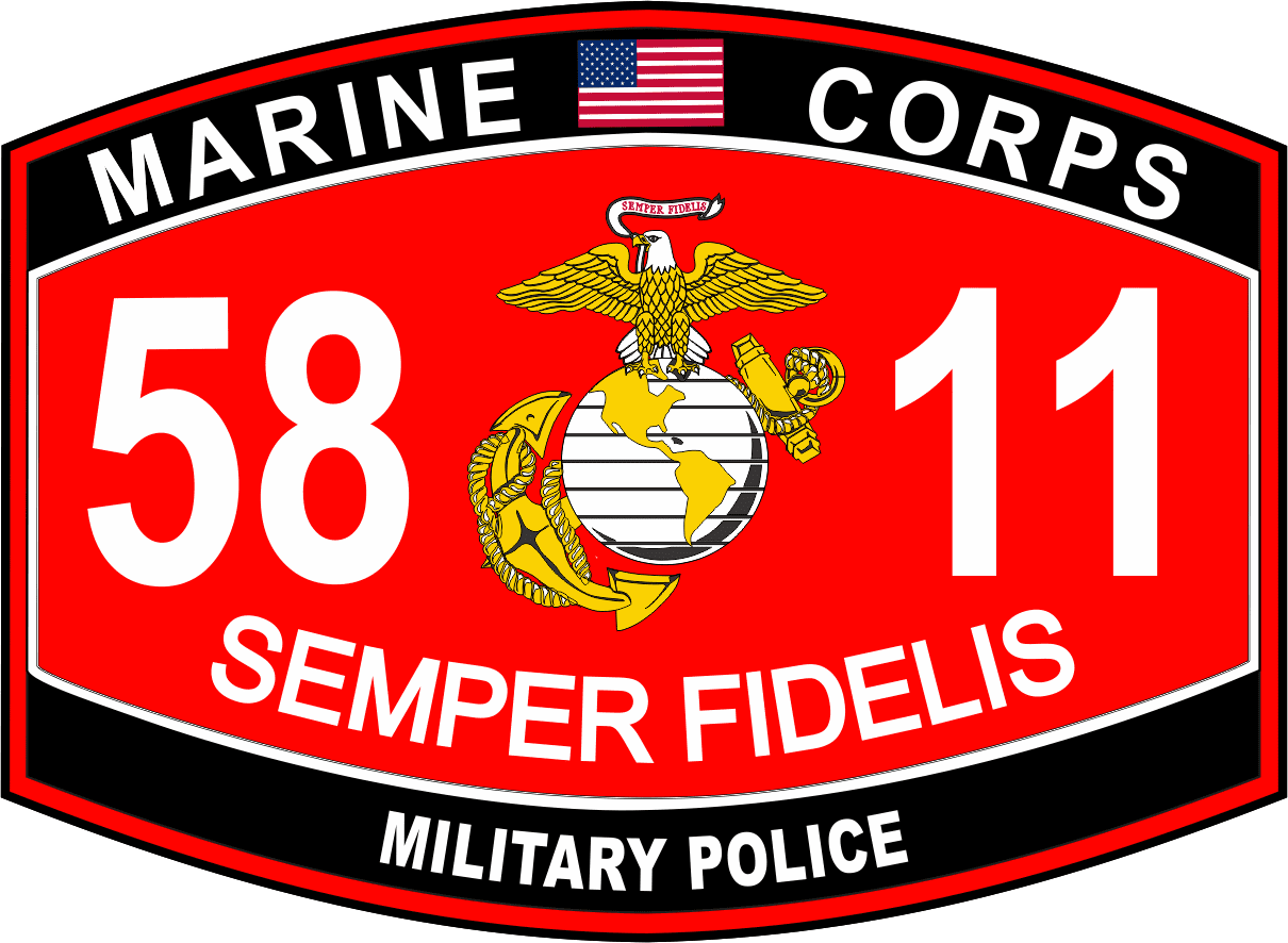 USMC MP Logo - Military Police Marine Corps MOS 5811 USMC Military Decal
