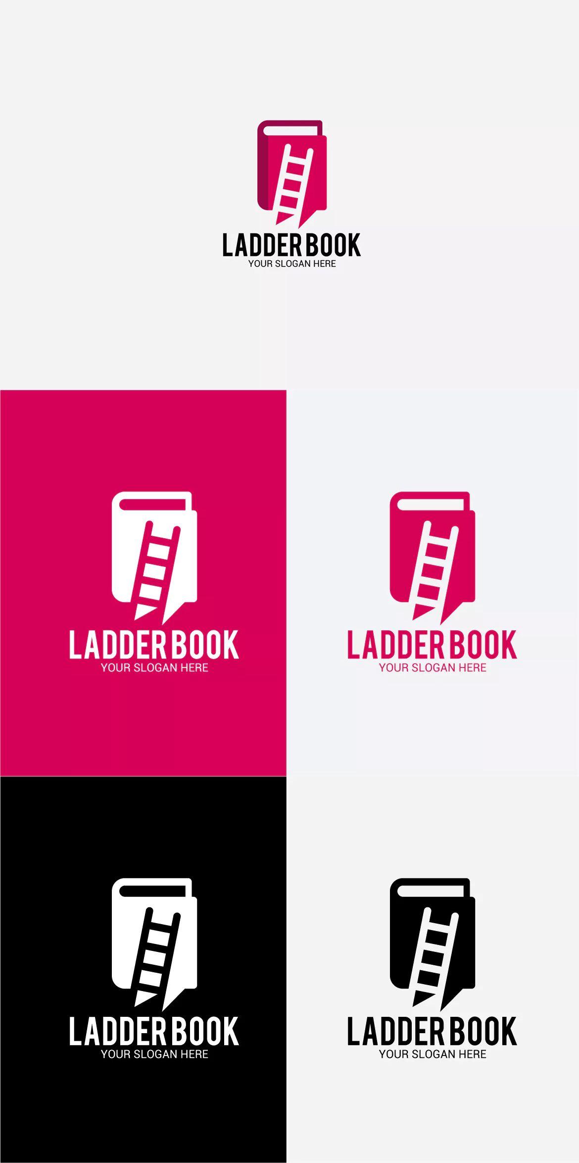 Ladder Logo - Ladder Book Logo Template AI, EPS. Looogo. Logo