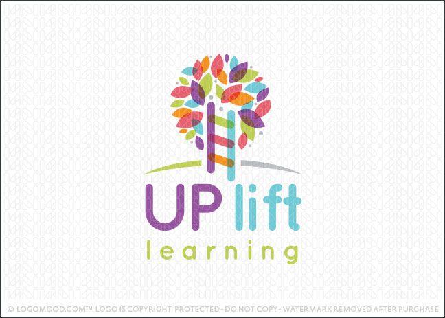 Ladder Logo - Readymade Logos for Sale Up Lift Learning Ladder | Readymade Logos ...