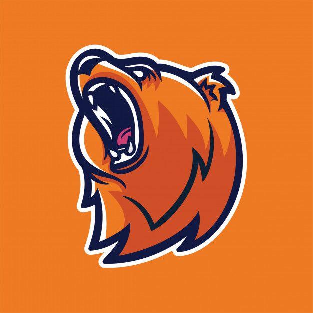 Bear Mascot Logo - Grizzly bear mascot logo template Vector | Premium Download