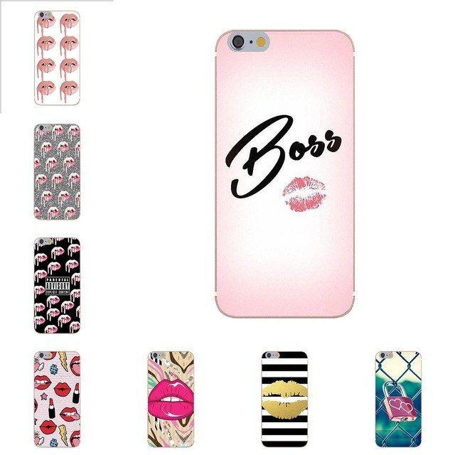 Samsung Sexy Logo - Soft Mobile Phone Covers Kylie Jenner Lips Lipstick Make Up Sexy For ...