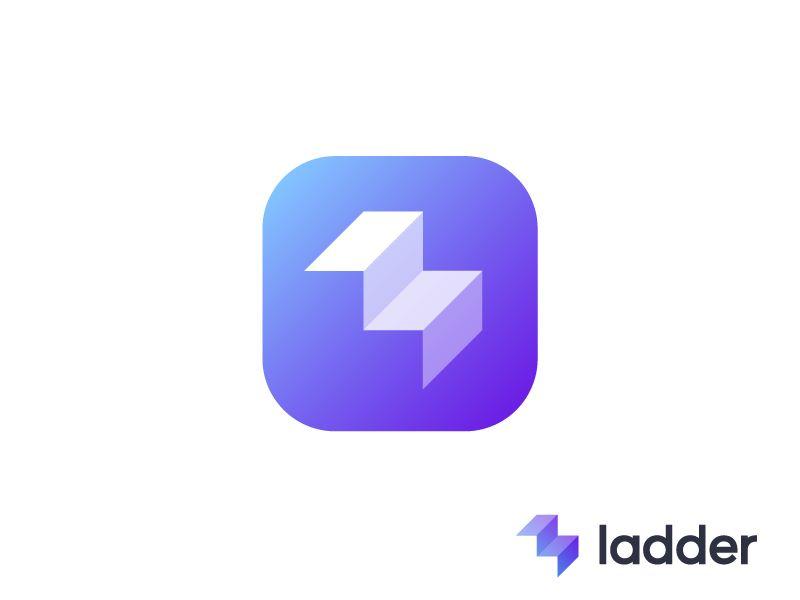 Ladder Logo - Logo for fitness coaching app