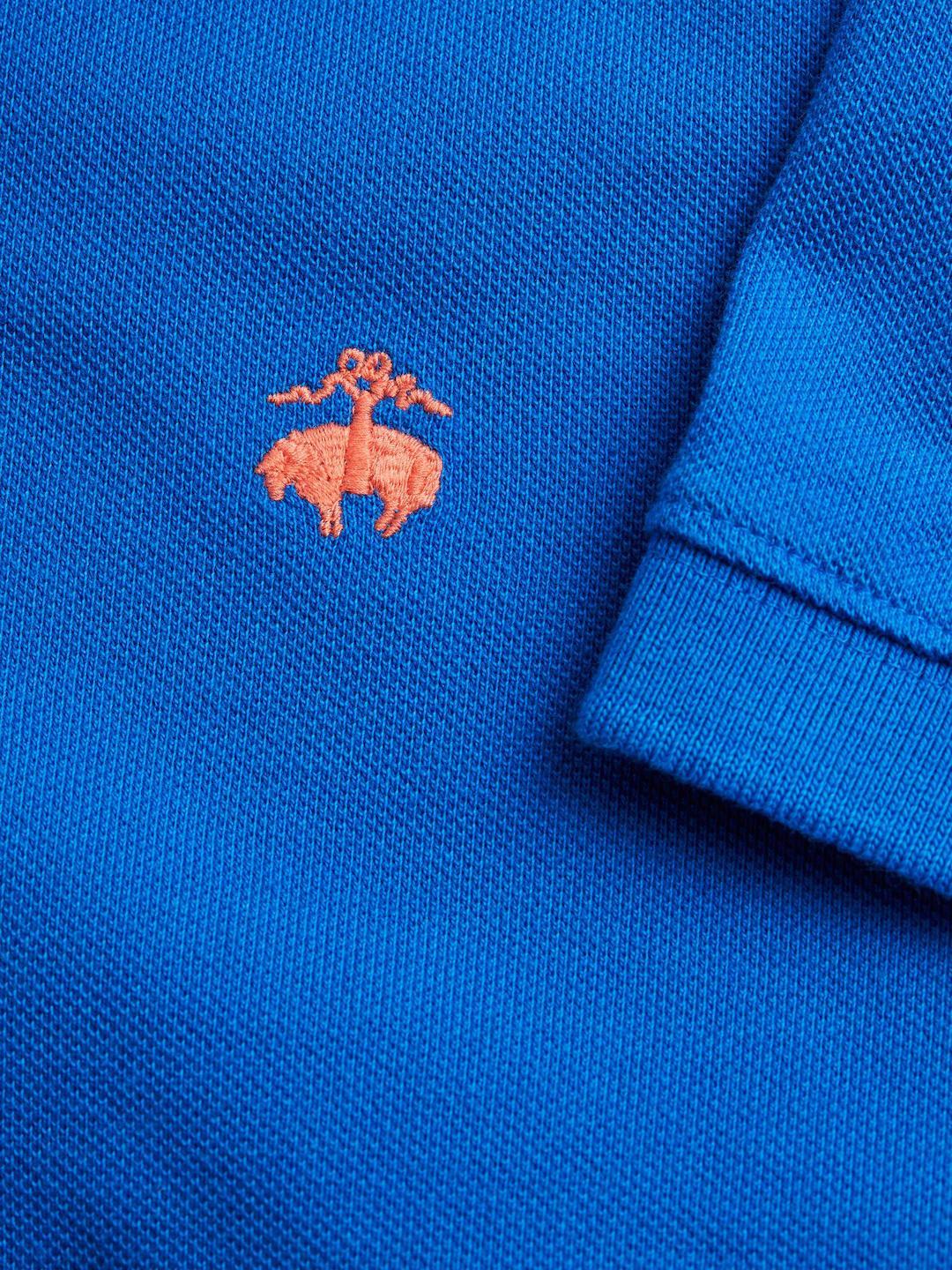 Blue Brooks Brothers Logo - Brooks Brothers Embroidered Logo Cotton Slim Fit Polo in Blue