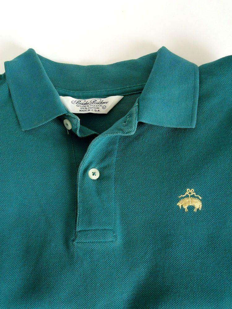 Blue Brooks Brothers Logo - Brooks Brothers Mens Golf Polo Shirt Golden Fleece Logo Short Sleeve
