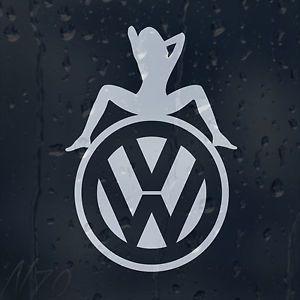 Sexy VW Logo - Girl Logo Car Decal Vinyl Sticker VW Golf Jetta Passat Bora