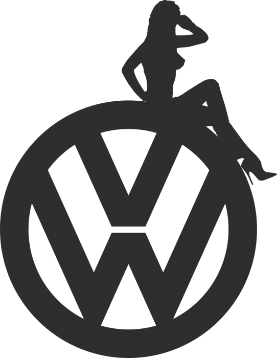 Sexy VW Logo - Sticker Sexy Logo Vw | Autocollants-Stickers