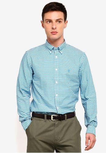 Blue Brooks Brothers Logo - Buy Brooks Brothers Red Fleece Gingham Cotton With Logo Oxford Sport