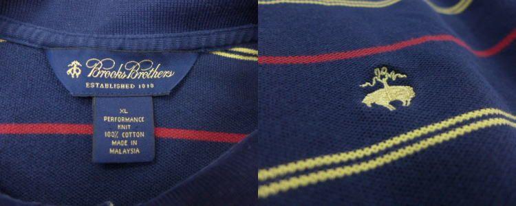 Blue Brooks Brothers Logo - RUSHOUT: Old clothes long sleeves polo shirt Brooks Brothers BROOKS