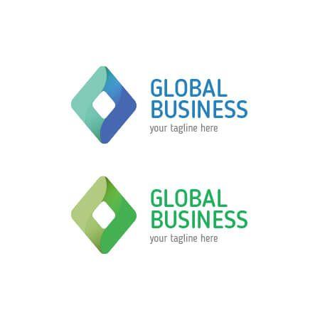 Modern Business Logo - Buy Modern Business Abstract Global Logo Template for $10!