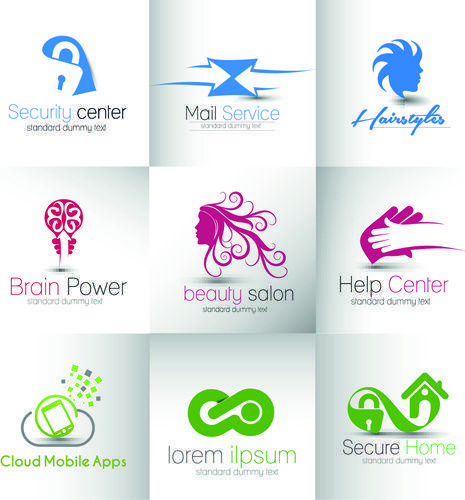 Modern Art Logo - Modern business logos design art vector Free vector in Encapsulated ...